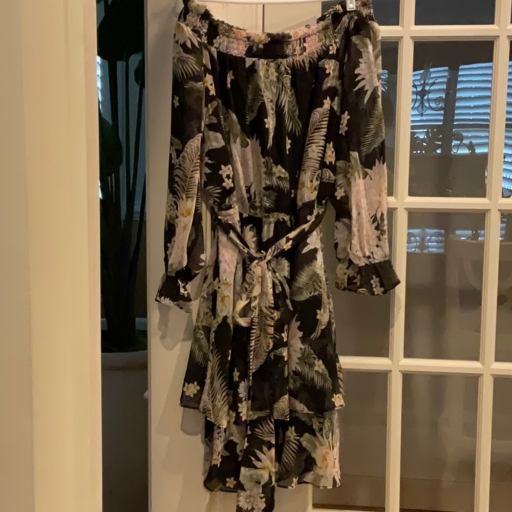 Tropical Print Dress - Picture 1 of 5